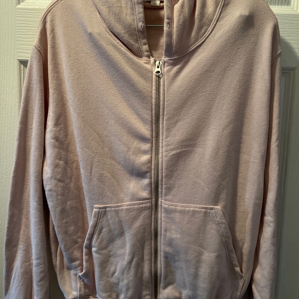 Spiritual Gangster Women's Zip Up Hoodie Pink Size Medium